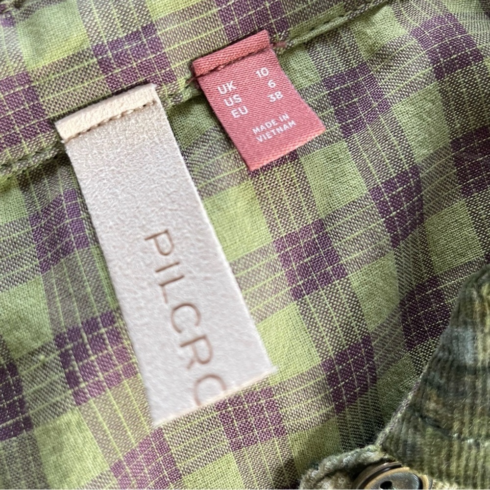 Pilcro Ruched Corduroy Shirt Dress - Picture 10 of 15